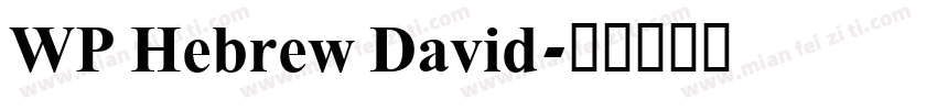 WP Hebrew David字体转换